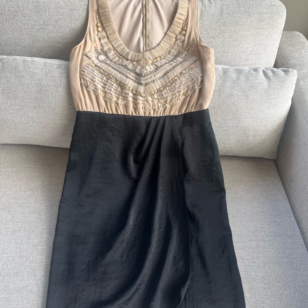 Sachin and Babi for Ankasa jeweled two tone color formal dress wedding  size 10